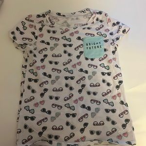 Multi colored sunglasses justice shirt